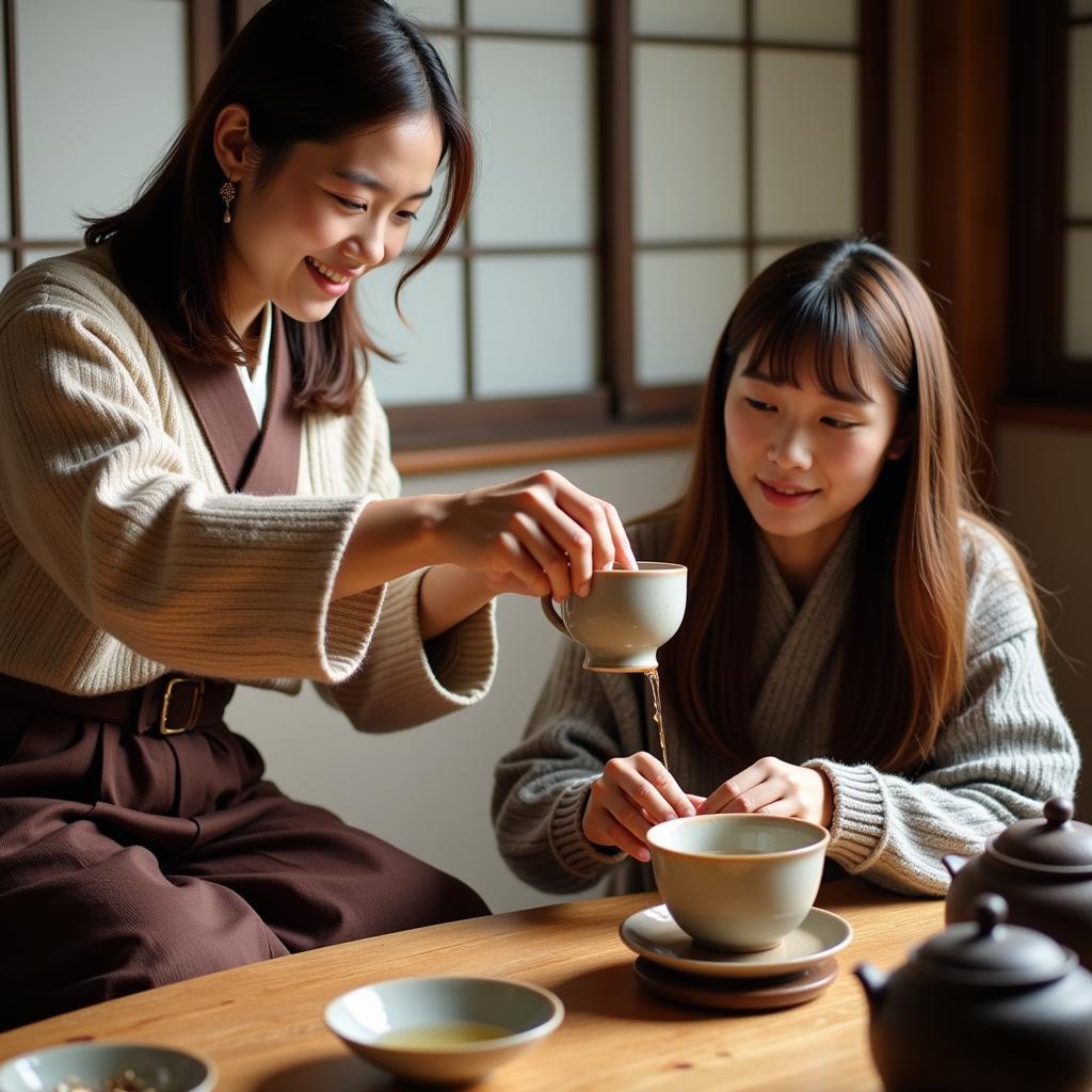 Korean Tea Ceremony in a Homestay