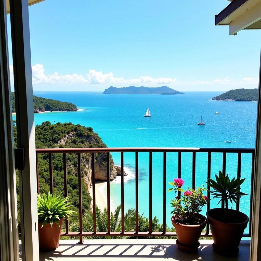 Coastal view from a homestay in Alai Crystal Bay