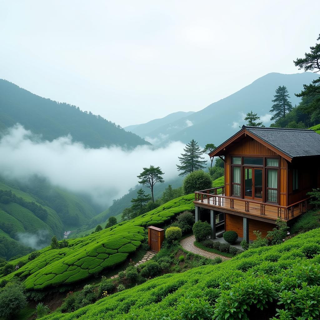 Alishan Homestay with Tea Plantation View