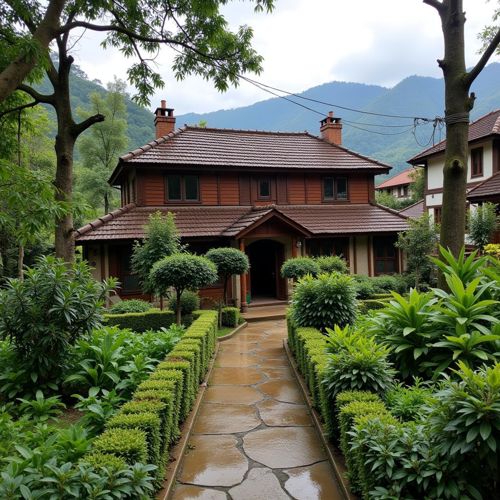 Anh Duc Homestay exterior in Sapa Vietnam