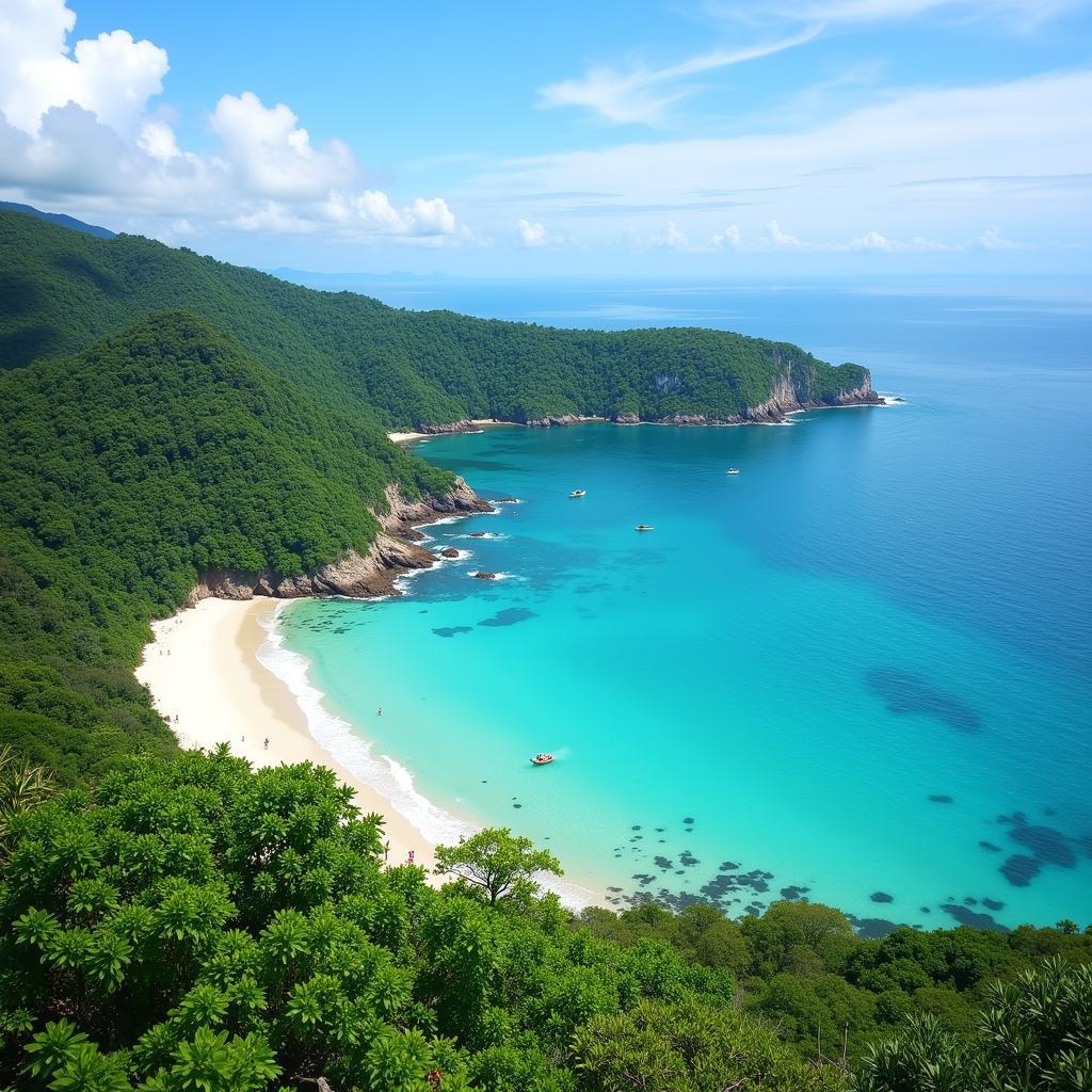 Panoramic Beach View from Anis Homestay Pantai Pandak