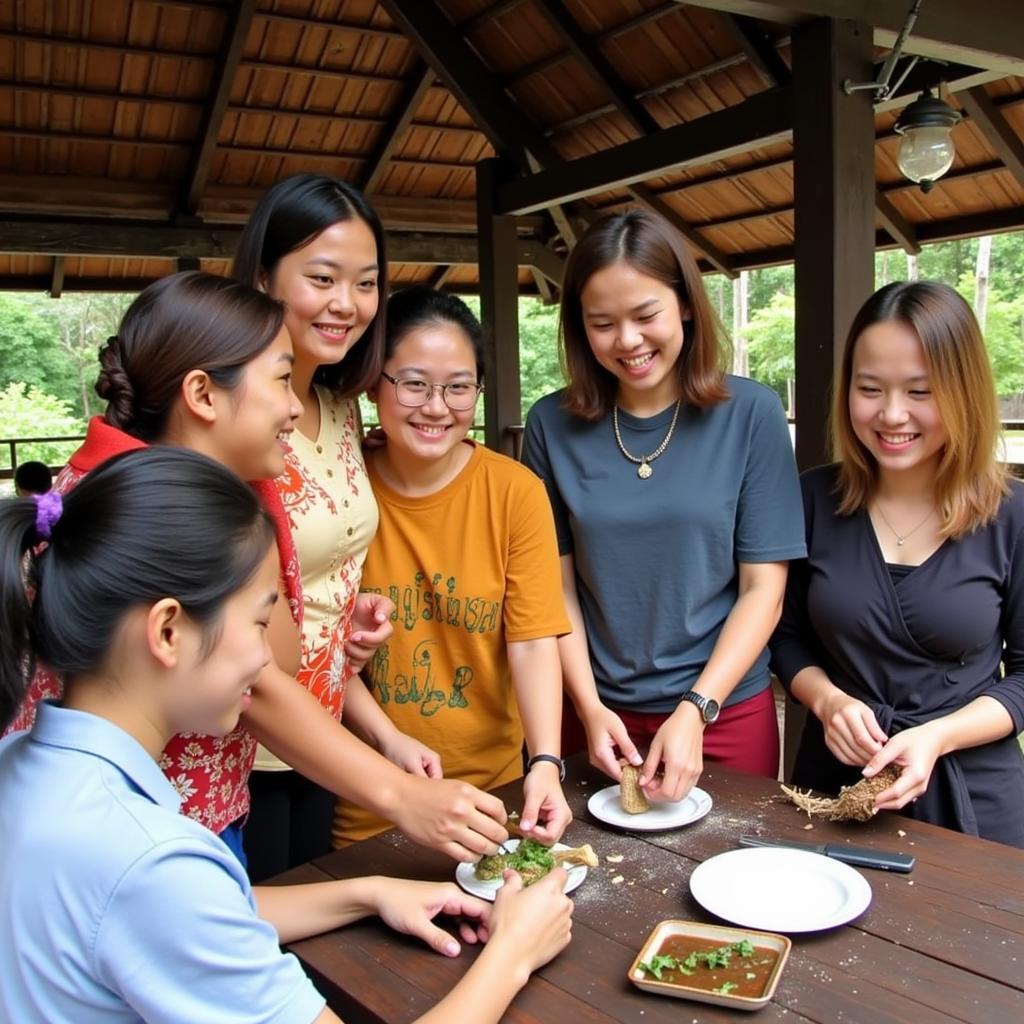 Enjoying Activities with Local Hosts in Amphawa