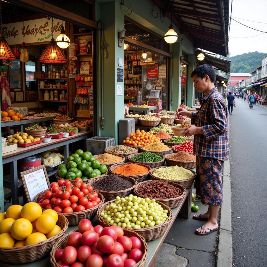 Exploring a local market near Ar Ridzuan Taiping Homestay