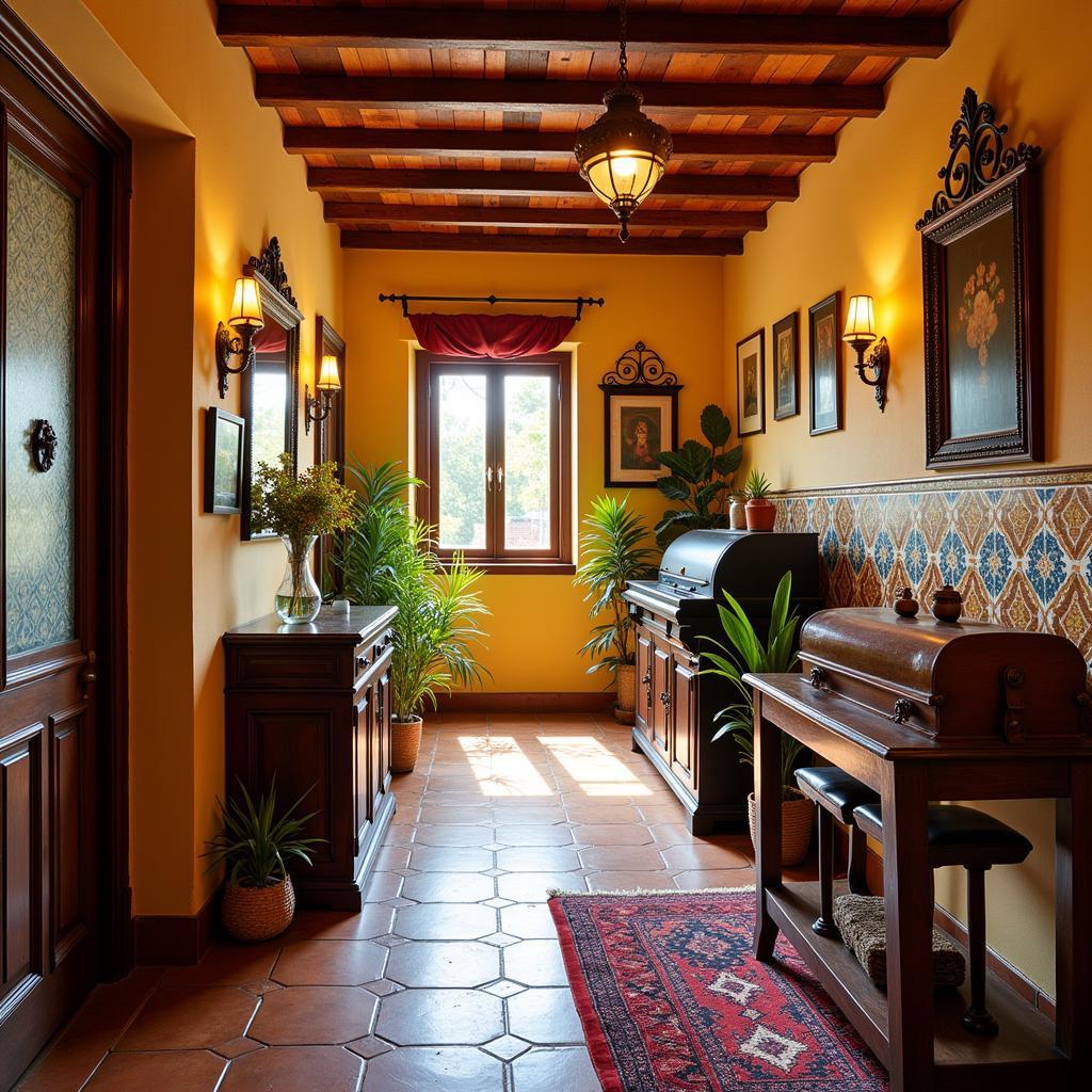 Spanish-inspired decor at Arnaya Homestay Kuta Bali