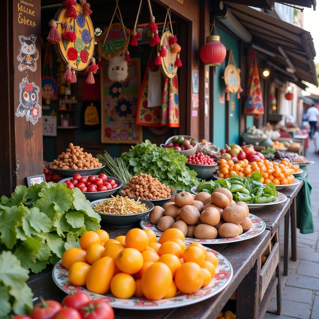 Exploring a local market near a Bayan Lepas homestay in Penang, Malaysia