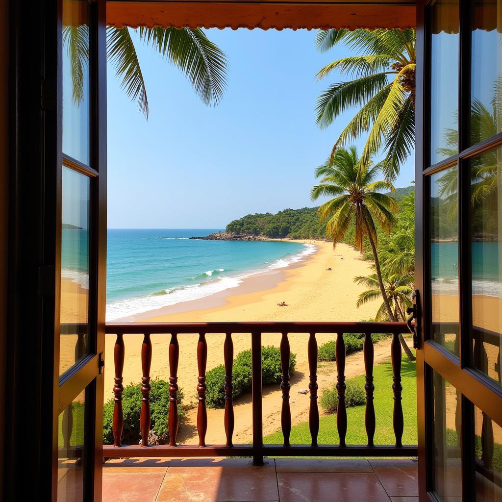 Benaulim Beach View from Homestay