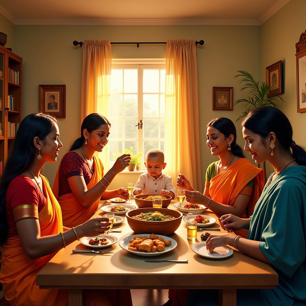 Bharathee Homestay Family Meal