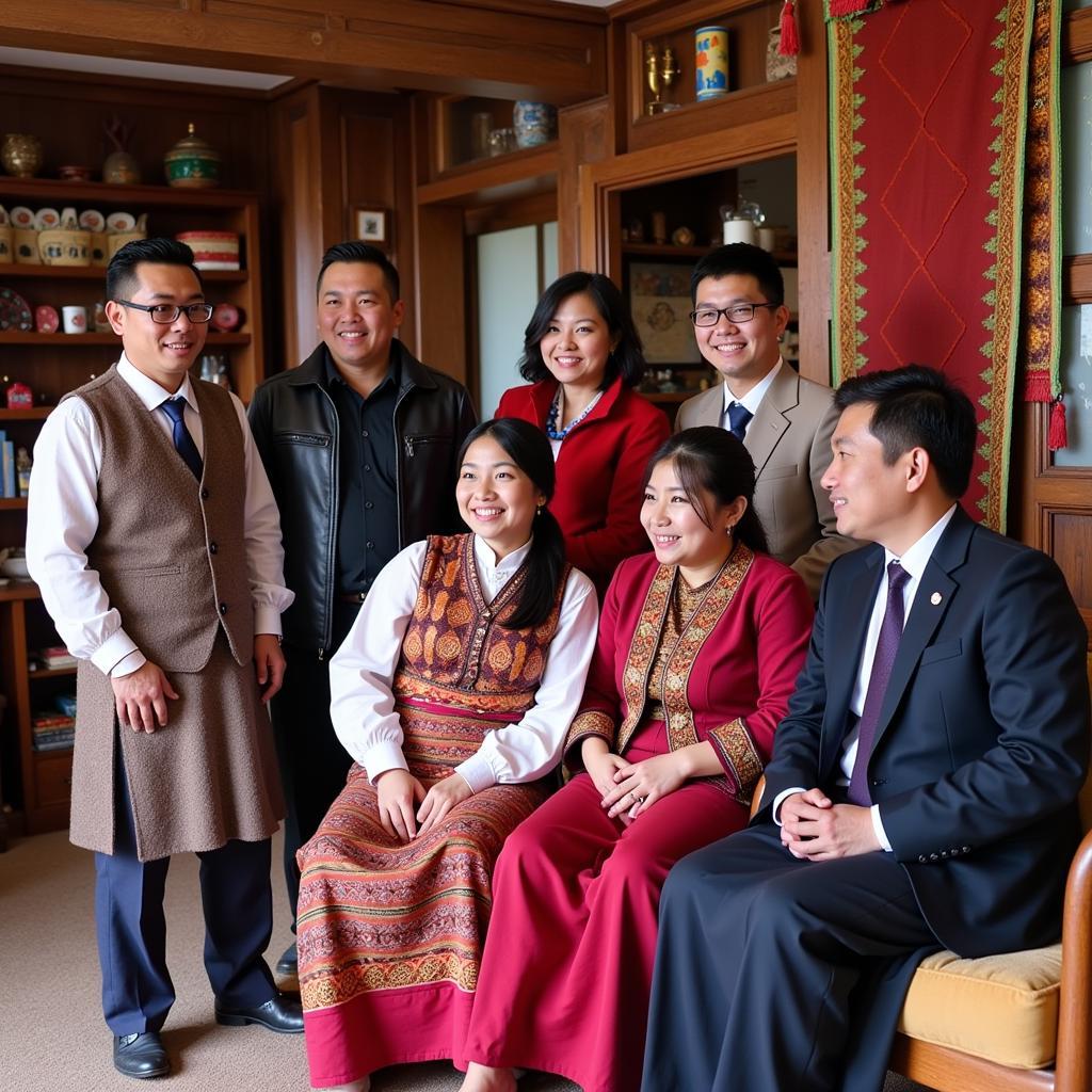 Bhutanese Family at Aum Homestay Paro