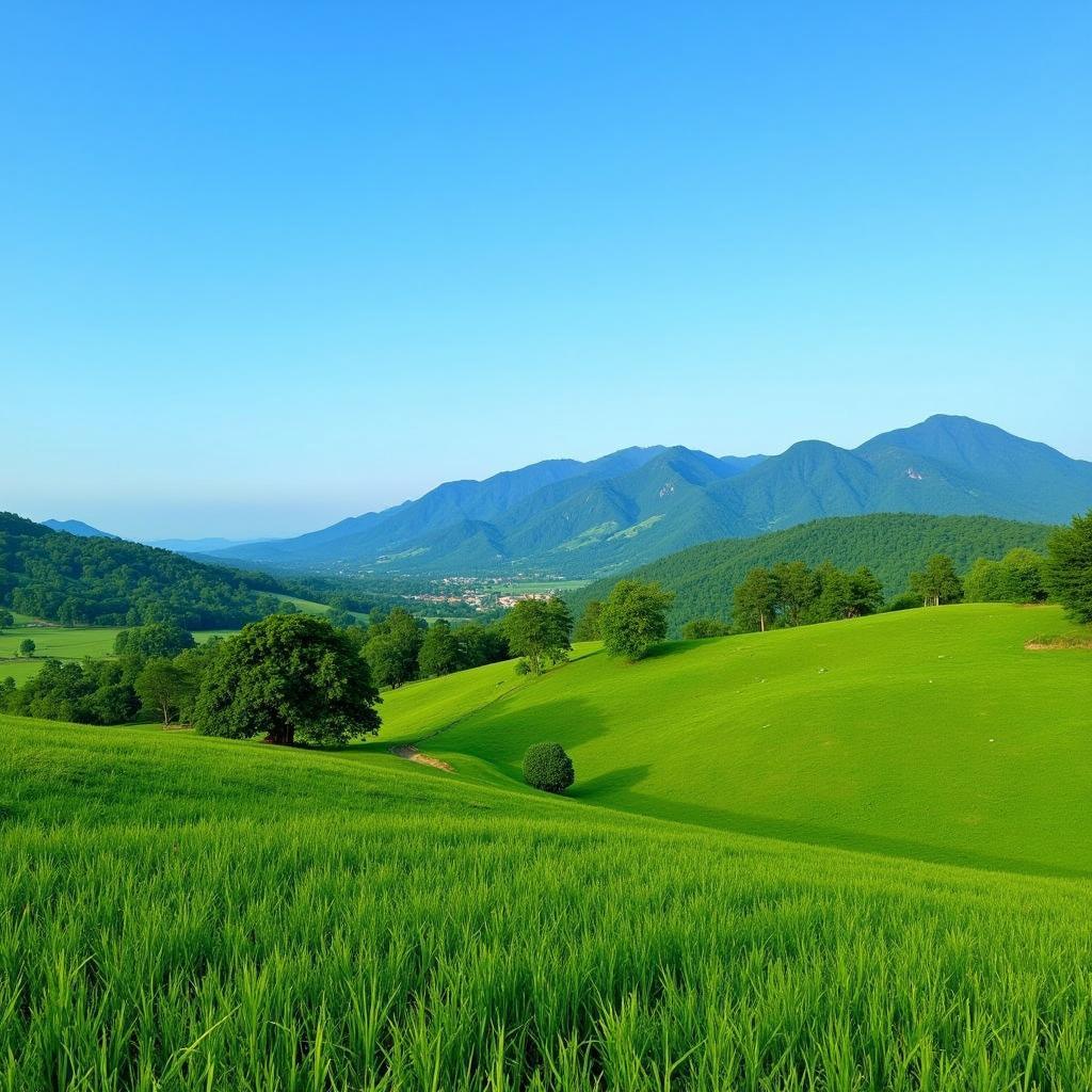 Panoramic view of Binh Lieu landscape