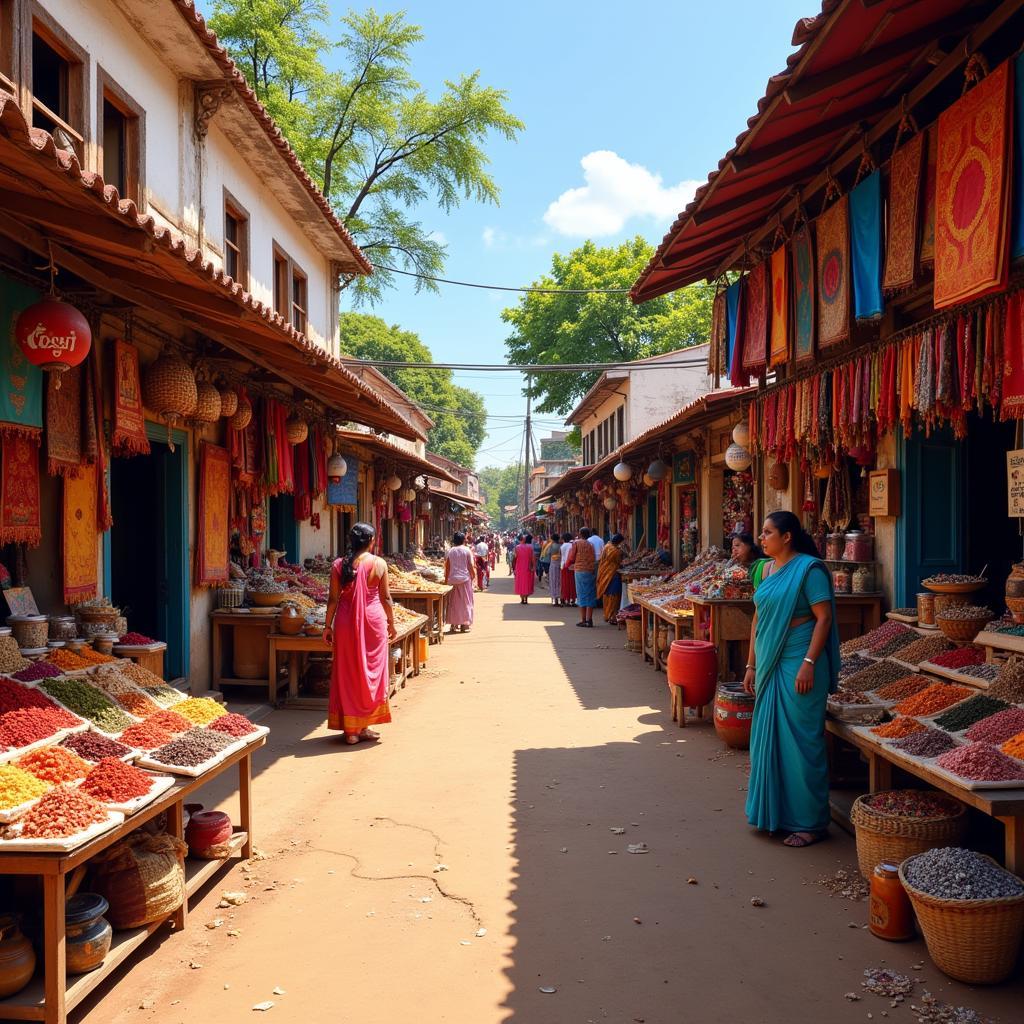 Exploring the Local Market near a Bliss Homestay in Mysore