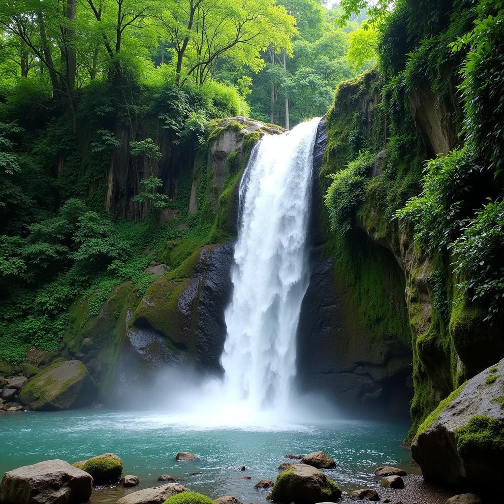 Bou Sra Waterfall in Mondulkiri, Cambodia