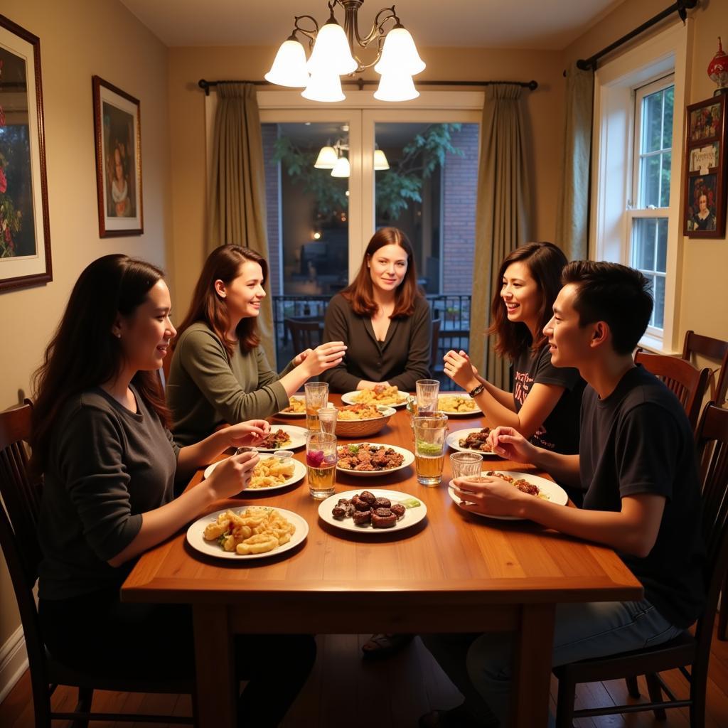 Bronx Homestay Family Dinner