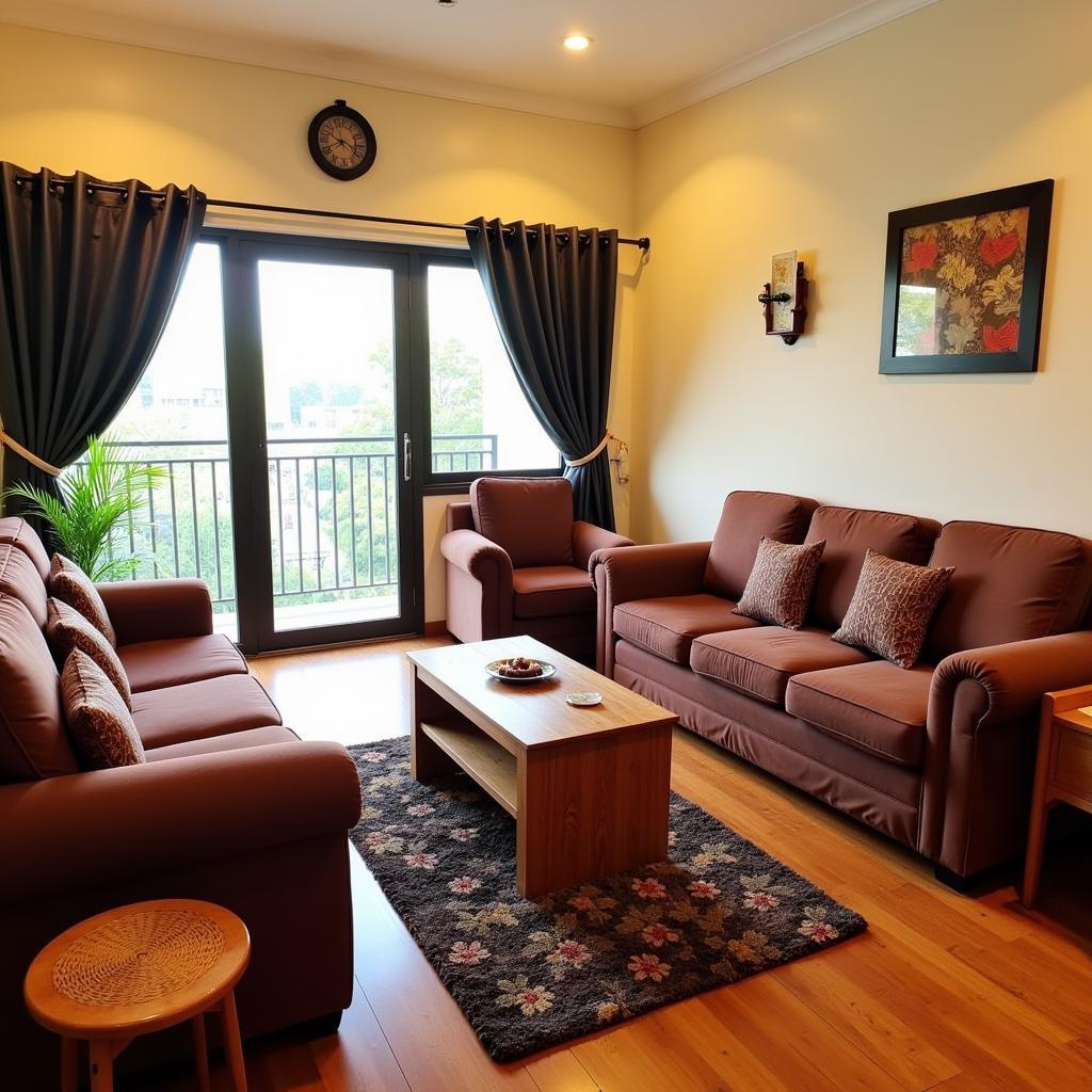 Cozy Living Room in a Budget Homestay in Kota Kinabalu