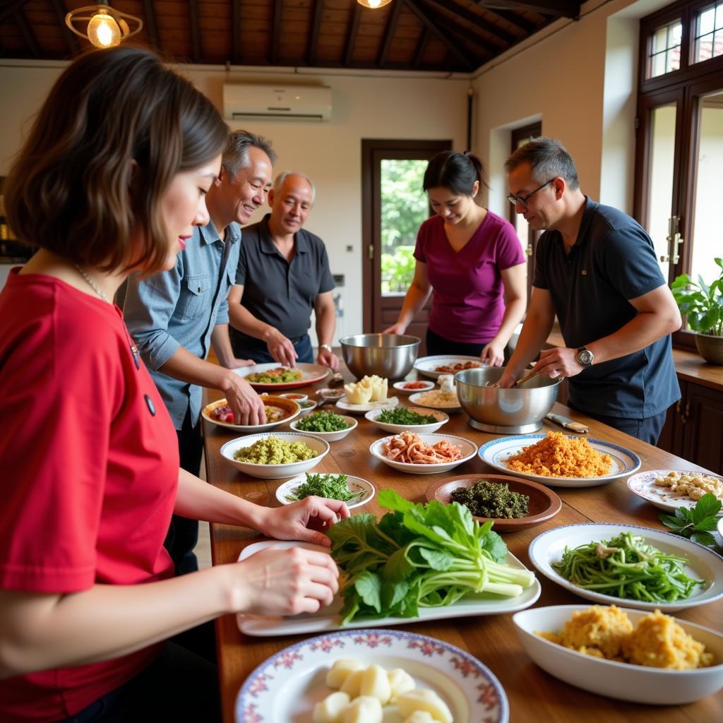 Vietnamese Cooking Class at Buffalo Eco Garden Homestay