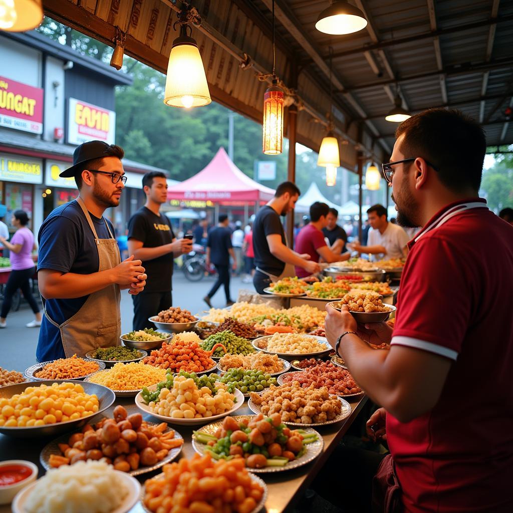 Exploring Local Food Stalls near Bukit Indah