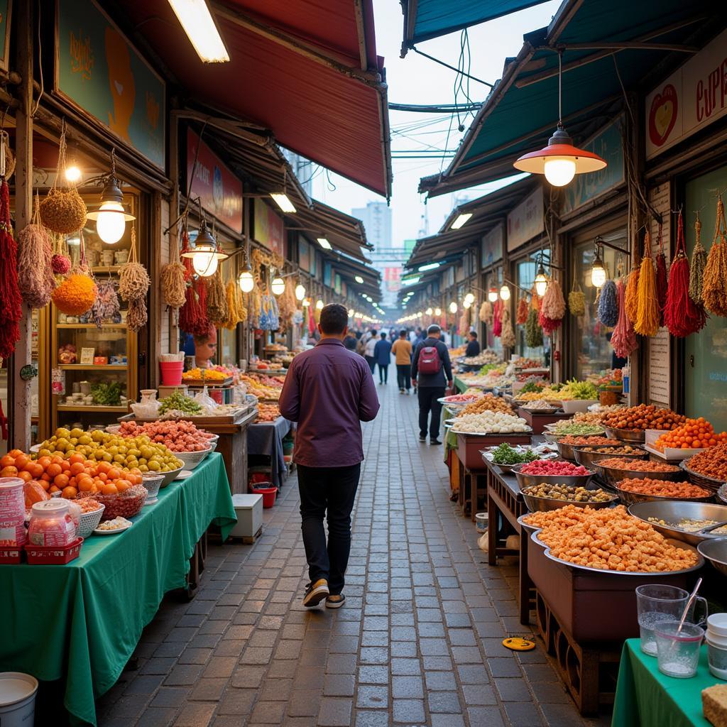 Exploring local delicacies at a Bukit Mertajam street market