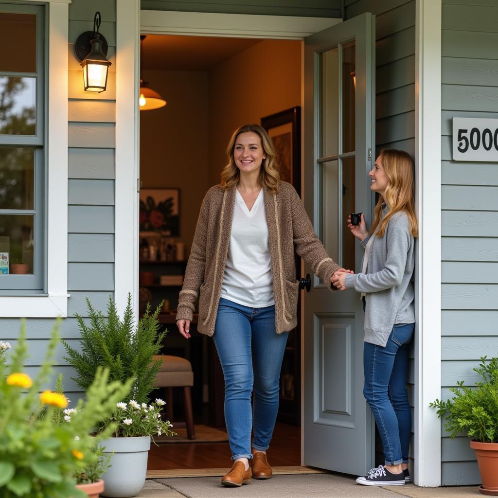 California Homestay Host Welcoming Guests