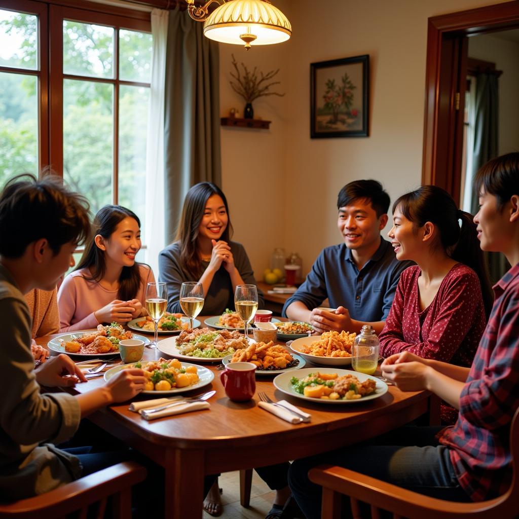 Cameron Highland Homestay Family Dinner