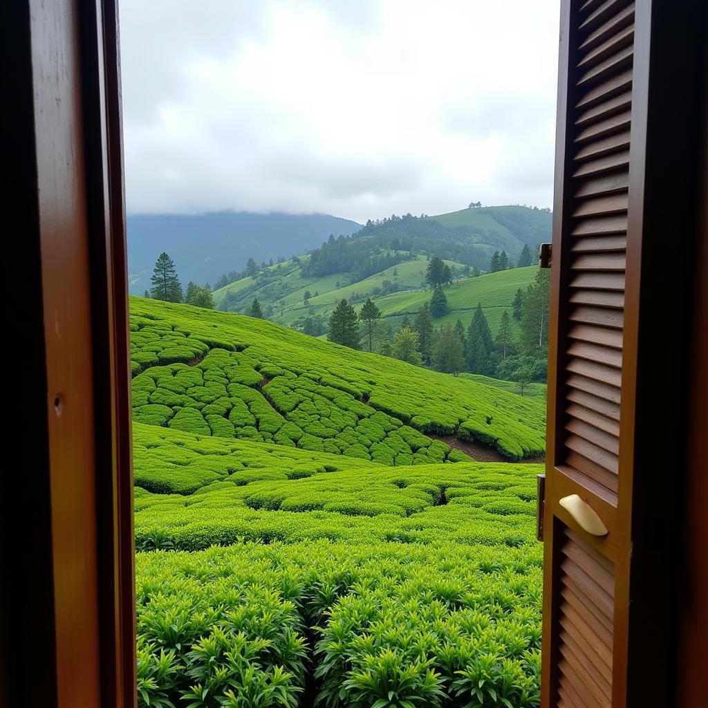 Cameron Highland Tea Plantation View from Homestay