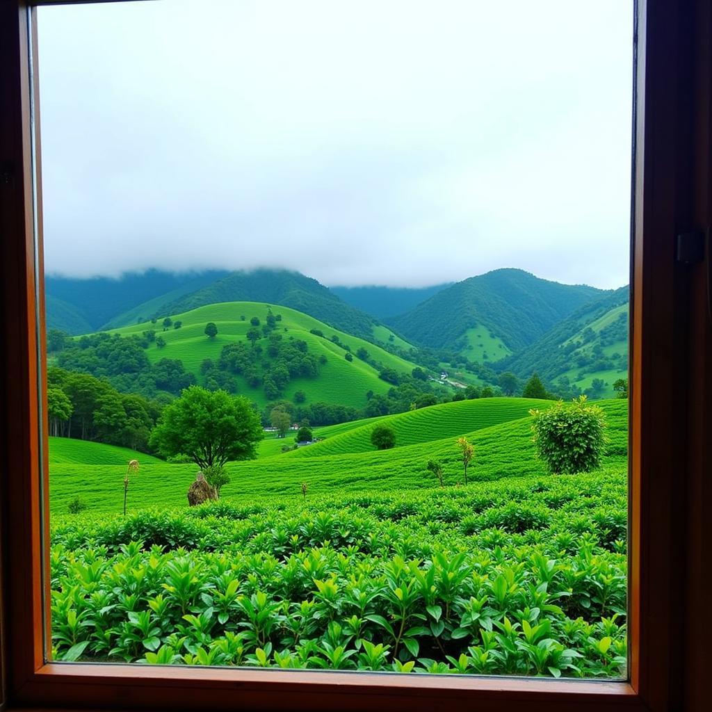 Tea Plantation Views from Fauziz Homestay