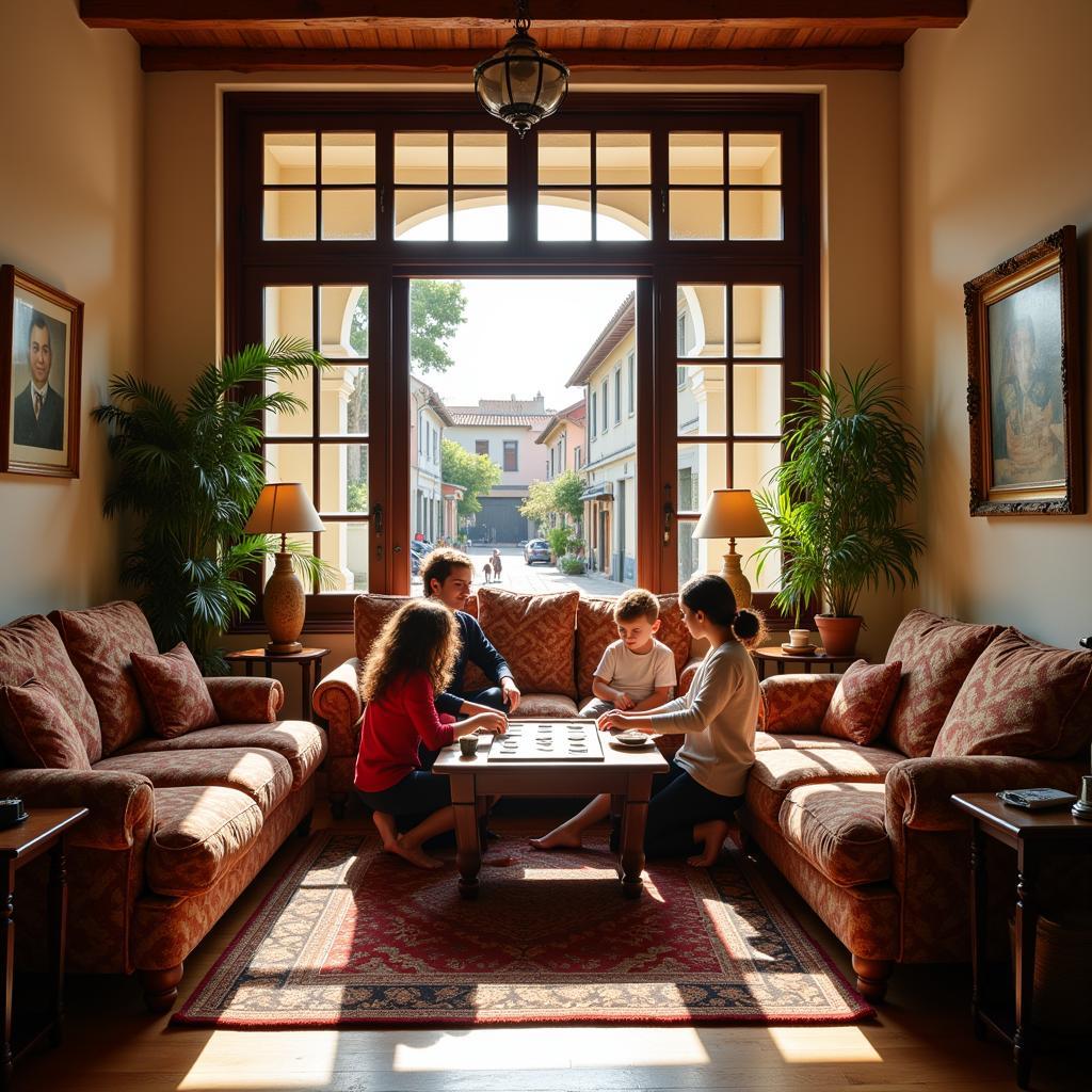 Cozy living room in a Cassia Condominium Homestay