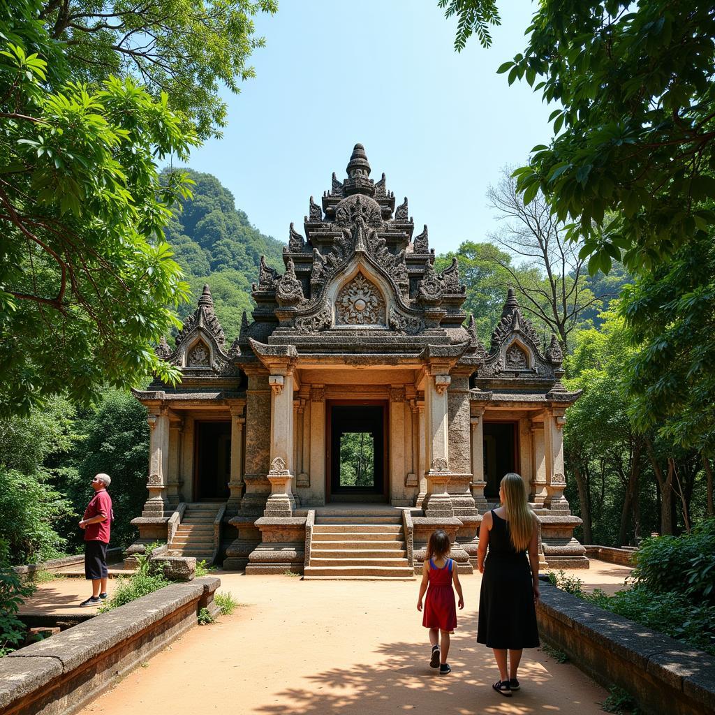 Exploring an Ancient Temple near Cat Ba