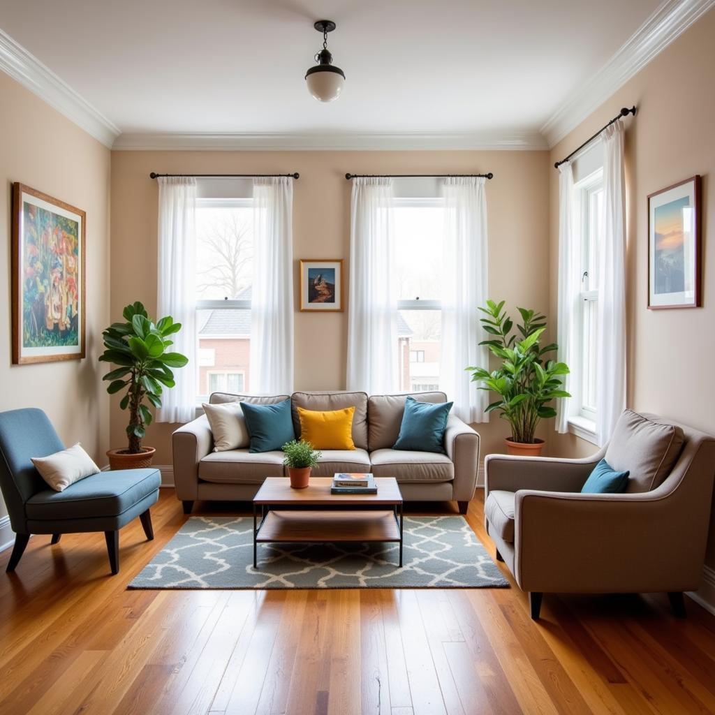 Chicago Homestay Living Room