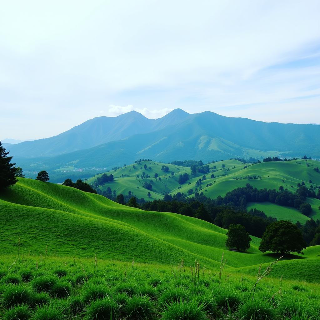 Breathtaking view from a scenic viewpoint in Chikmagalur