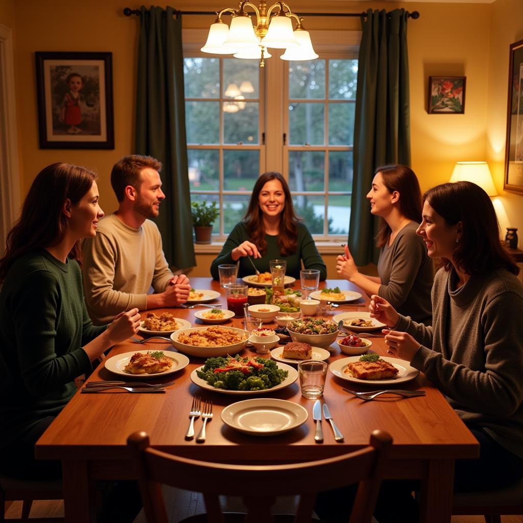 Cleveland Homestay Family Dinner