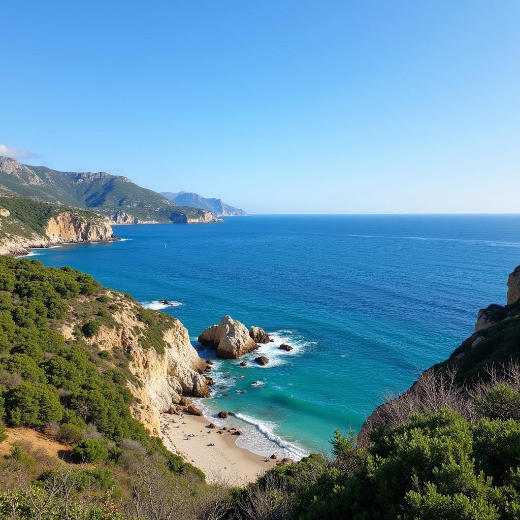 Coastal View from a Spanish Homestay