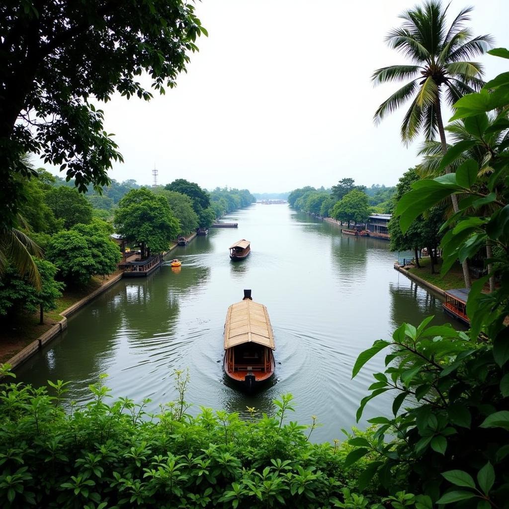 Scenic view from a Cochin homestay