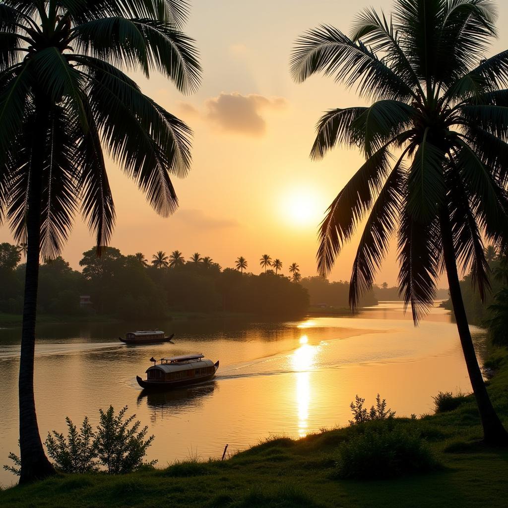 Coconut Creek Homestay Kerala Backwaters View