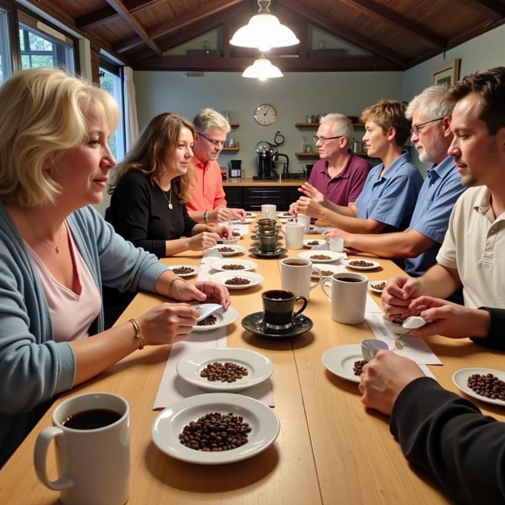 Coffee tasting session at a Madikeri homestay