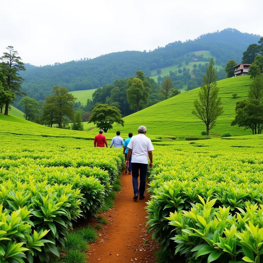 Exploring Tea Plantations Near Coonoor