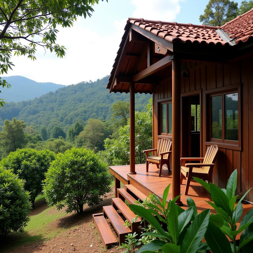 A charming coorg homestay nestled amidst lush greenery