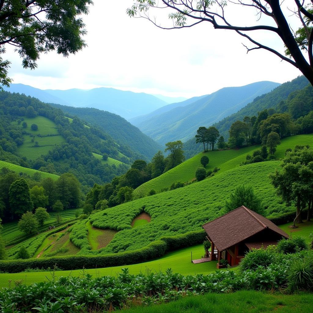 Scenic View from a Coorg Homestay