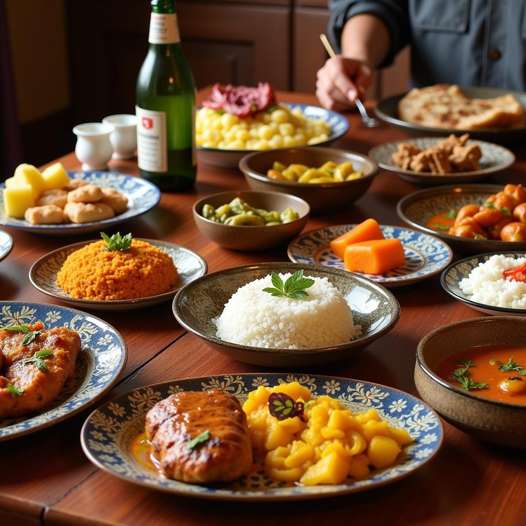 Traditional Coorg Meal at a Homestay