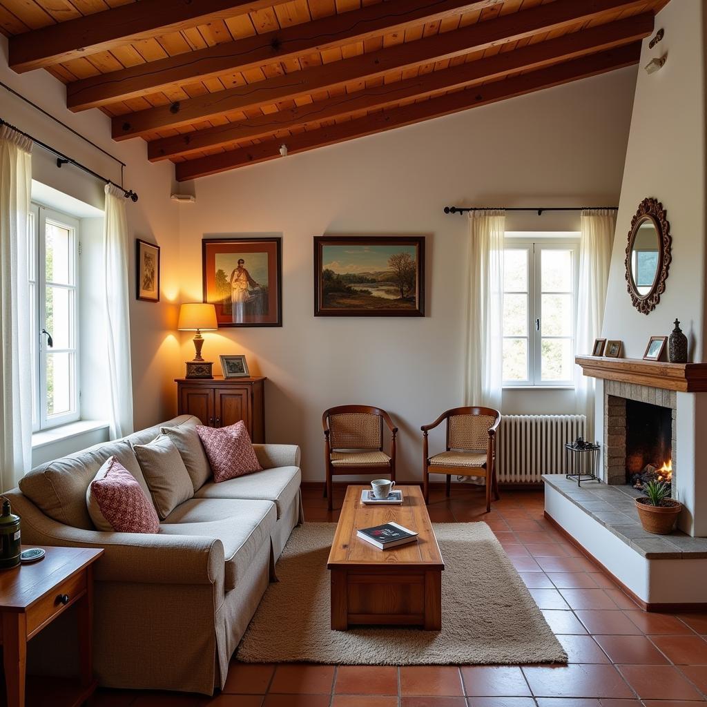 Cozy Living Room in a Croatian Homestay