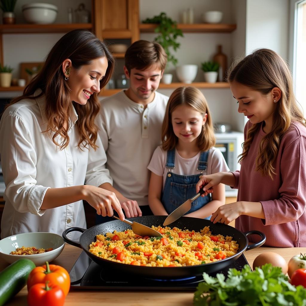 Learning to Cook Paella with a Spanish Family