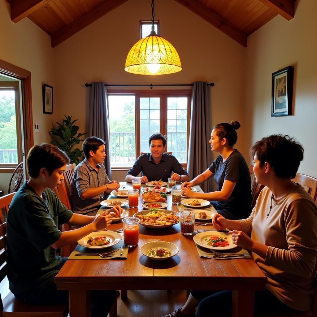 Da Lat Homestay Family Dinner