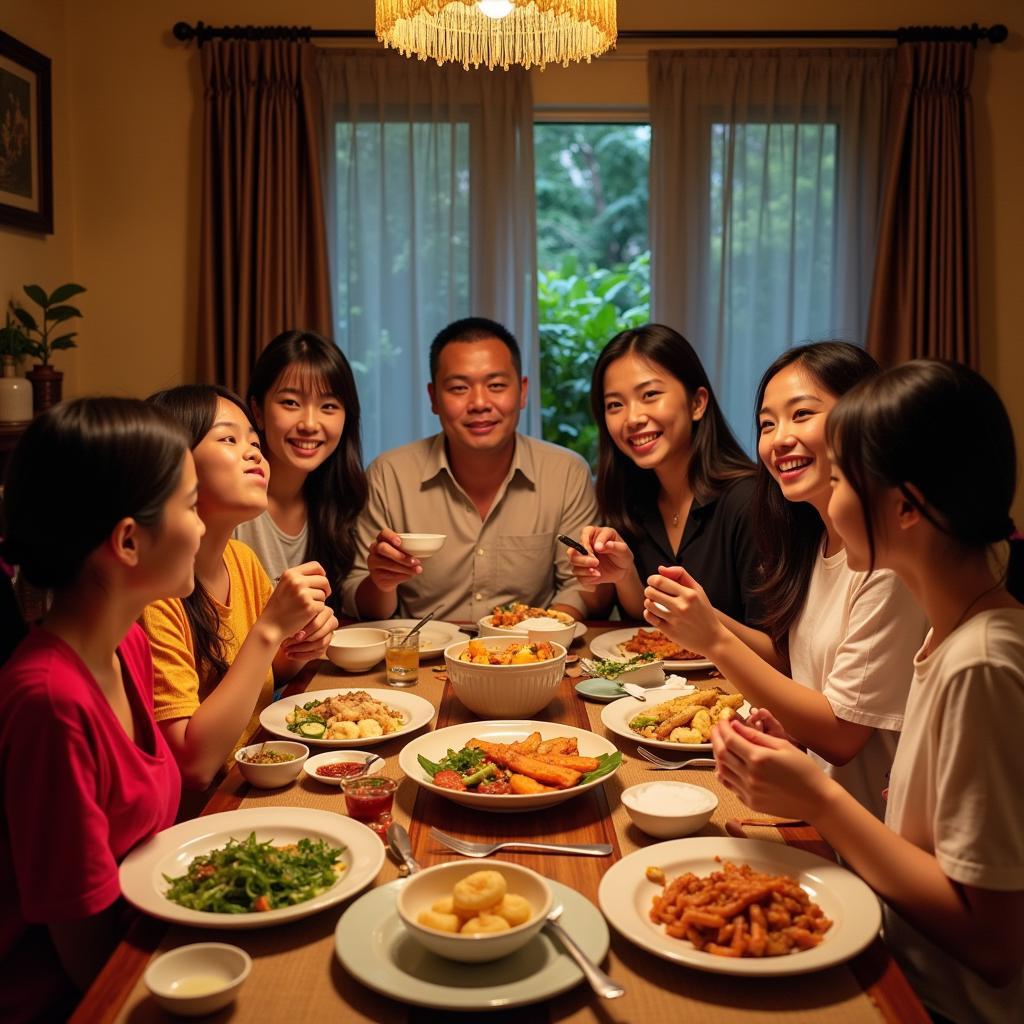 Da Lat Homestay Family Dinner