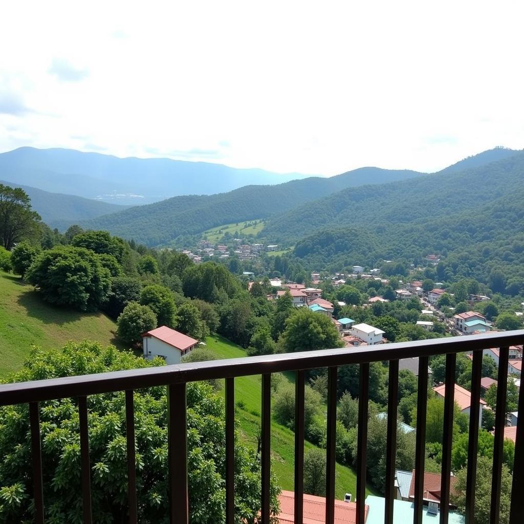 Scenic View from a Trieu Viet Vuong Homestay in Da Lat