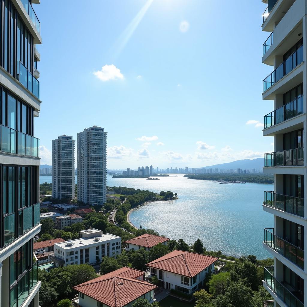 Stunning view from a Danga Bay homestay