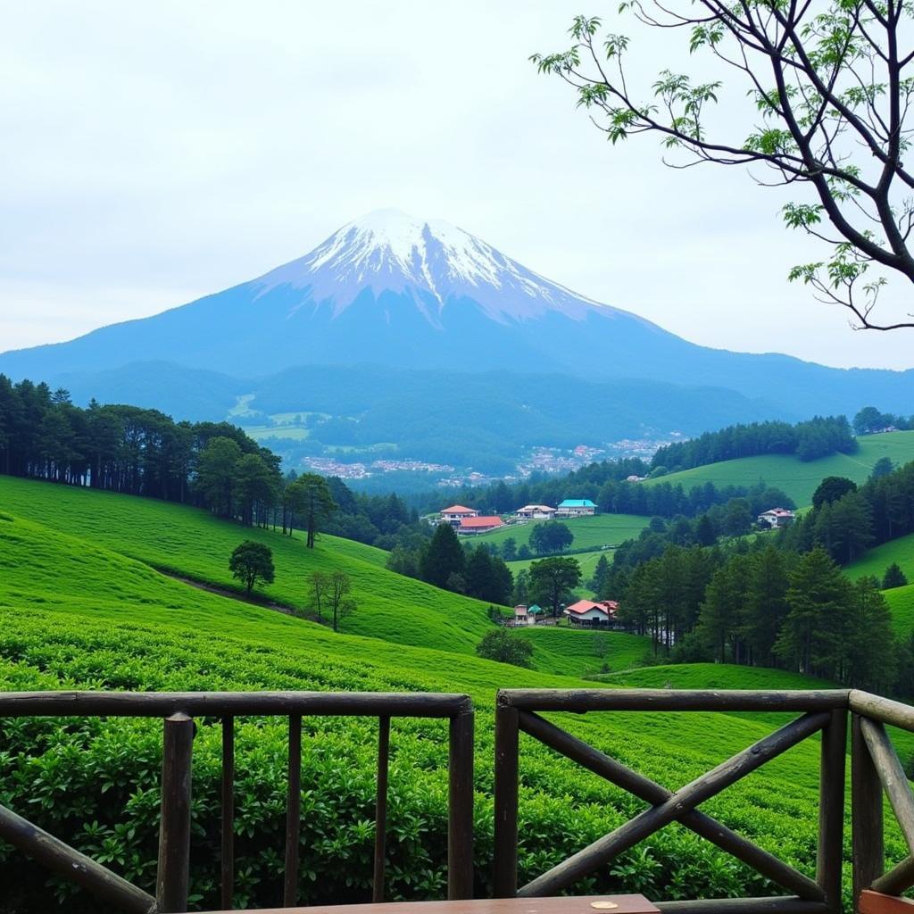 Scenic View from a Darjeeling Homestay