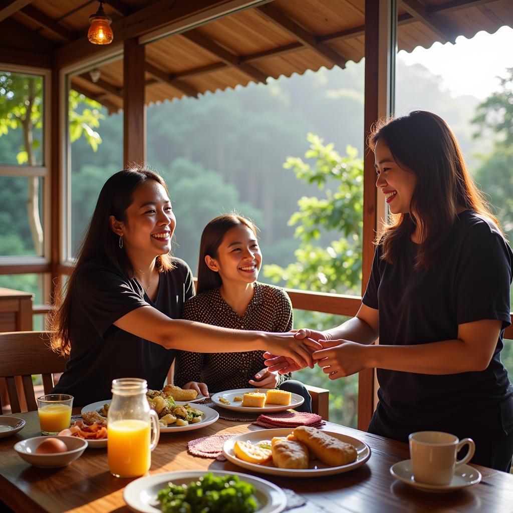 Friendly Host Family at a dbrug Homestay