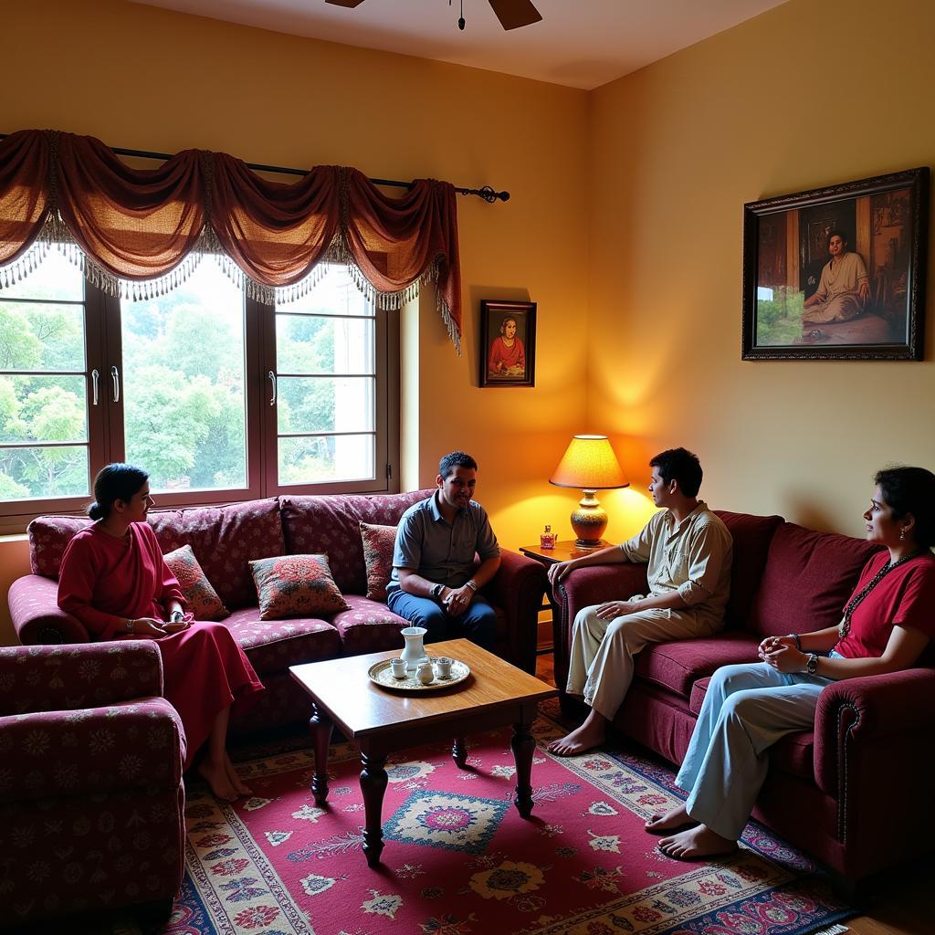 Delhi Homestay Living Room