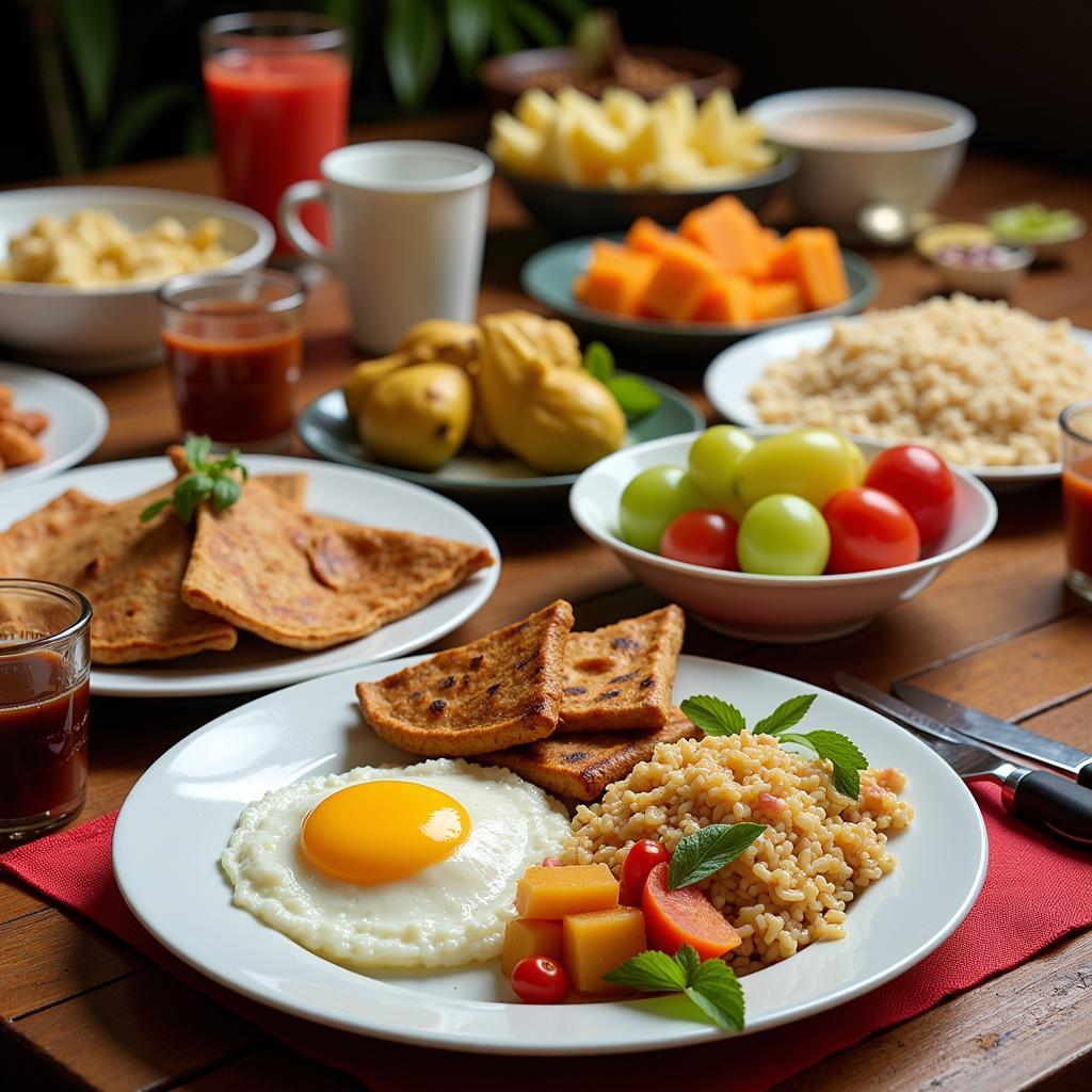 Authentic Malaysian Breakfast at a Homestay