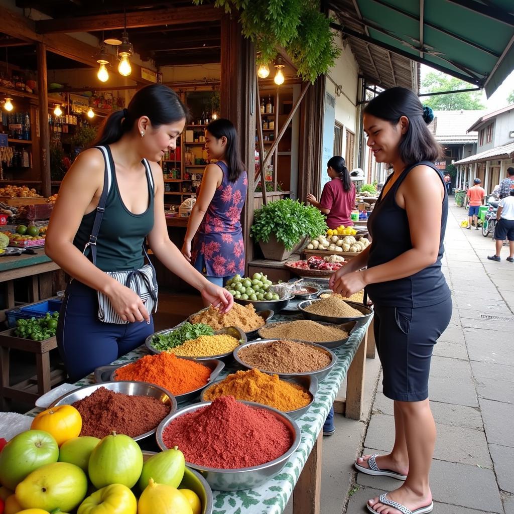 Exploring a Local Market Near a Dengkil Homestay