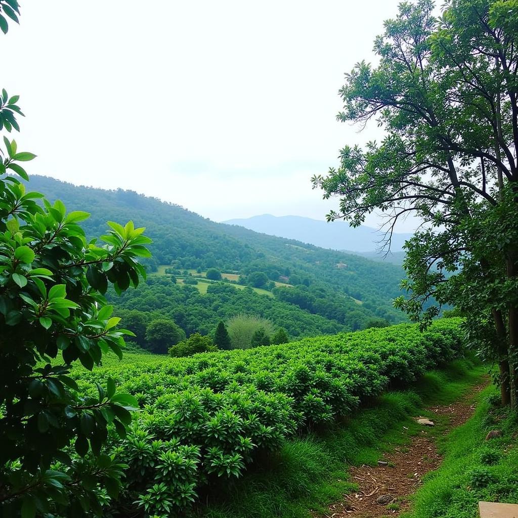 Devar Mane Homestay with Lush Coffee Plantation View