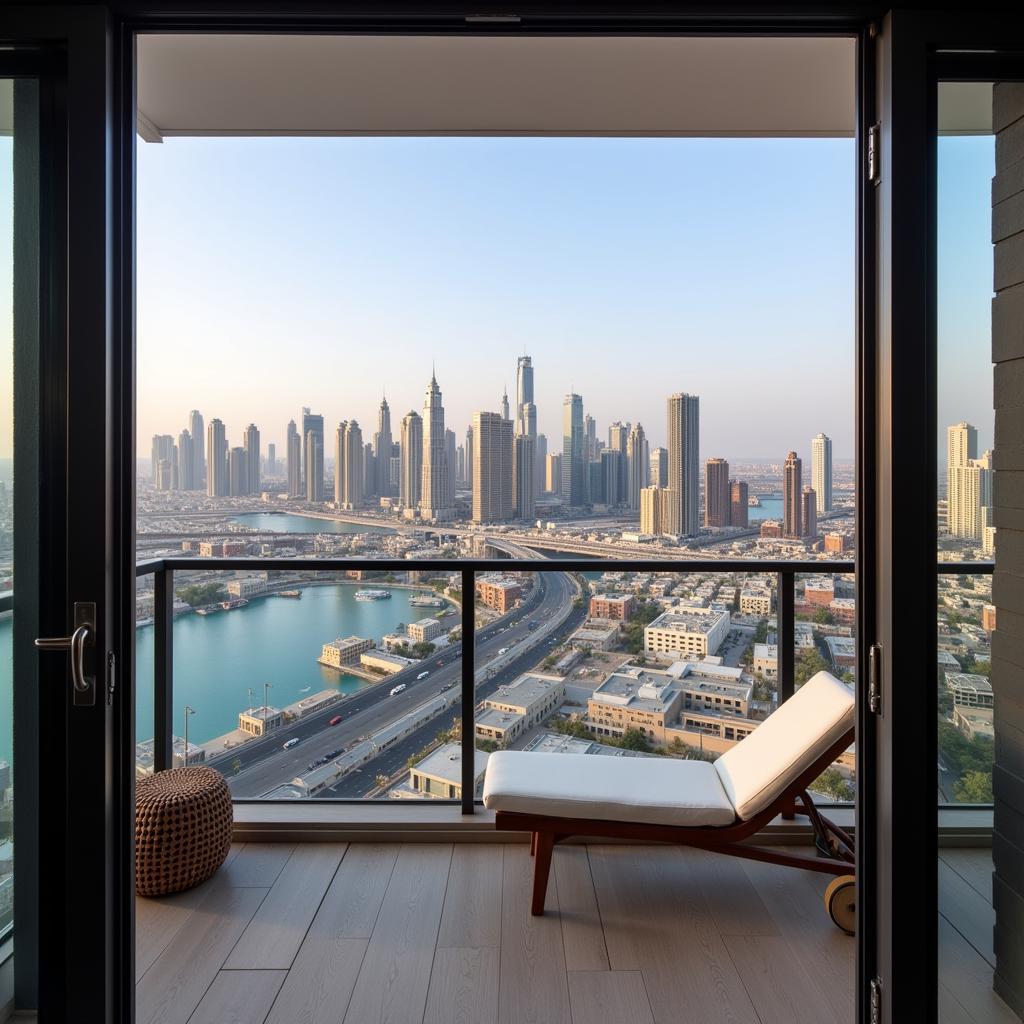 Dubai Homestay City View Balcony